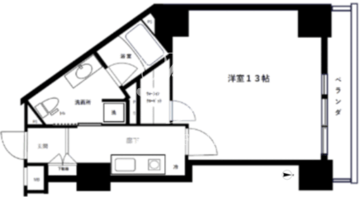 フィールA渋谷 403 間取り図