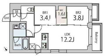 グランデュオ千歳船橋6 302 間取り図