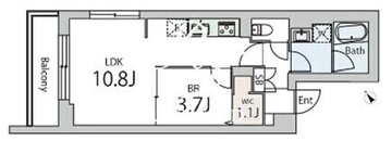 グランデュオ千歳船橋6 405 間取り図