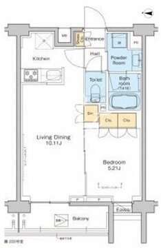 プラウドフラット中野 222 間取り図