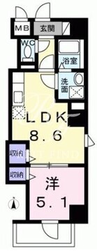 プラムツリー神楽坂 401 間取り図