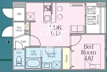 アーバン二長町 802 間取り図