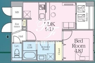 アーバン二長町 702 間取り図