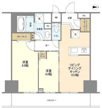 ＢＬＥＳＳ蔵前 908 間取り図