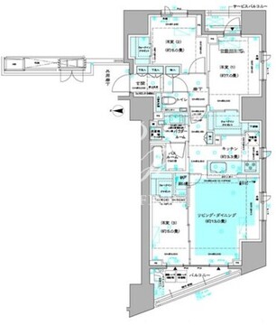 ディームス方南町 405 間取り図