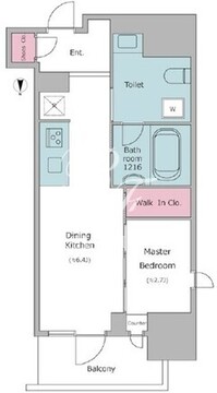 クロスレジデンス神田神保町 1104 間取り図