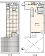 カスタリア芝公園 106 間取り図