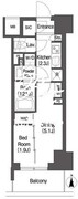 コンフォリア東新宿 412 間取り図