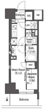 コンフォリア東新宿 715 間取り図