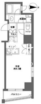 カスタリア森下2 703 間取り図