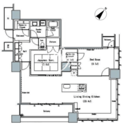 ザ東京タワーズミッドタワー 2301 間取り図