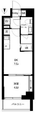 アーバンパーク亀戸2 801 間取り図