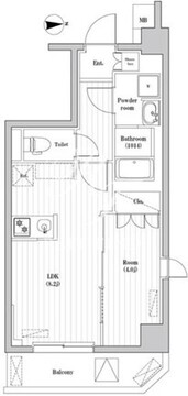 アーバンパーク本所吾妻橋 301 間取り図