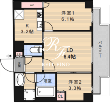 アーバンパーク三ノ輪 401 間取り図