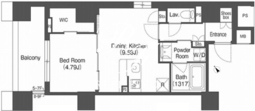 コンフォリア西荻窪 813 間取り図