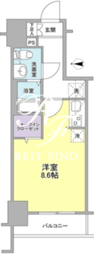 ウィルテラス深川住吉 504 間取り図