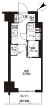 アーバネックス大森 506 間取り図