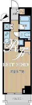 シティスパイア蔵前 1002 間取り図