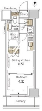 パークアクシス新宿百人町 349 間取り図