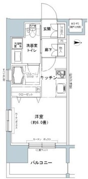 パークキューブ板橋本町 1208 間取り図