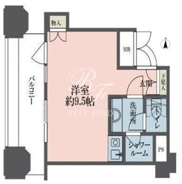 ルネ新宿御苑タワー 1001 間取り図