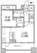 レジディア新御徒町2 1101 間取り図