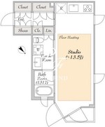 ルミークスイート恵比寿 206 間取り図