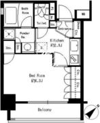 レジディア浅草橋 304 間取り図