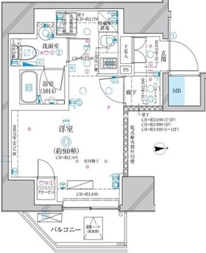 ディアレイシャス蒲田2 202 間取り図