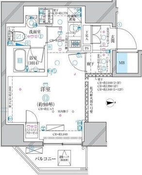 ディアレイシャス蒲田2 402 間取り図