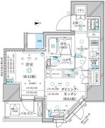 ディアレイシャス蒲田2 1201 間取り図