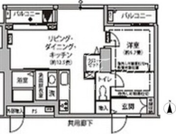 東雲キャナルコートCODAN 11-421 間取り図