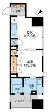 プロスペクトKALON三ノ輪 802 間取り図