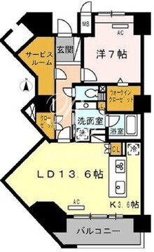 ロイヤルパークス豊洲 723 間取り図