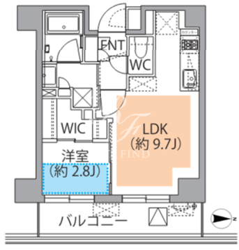 レスピール蓮根 204 間取り図