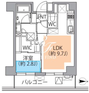 レスピール蓮根 404 間取り図