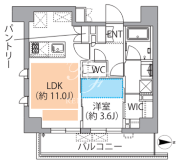 レスピール蓮根 402 間取り図