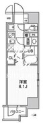 ルーツ菊川 505 間取り図