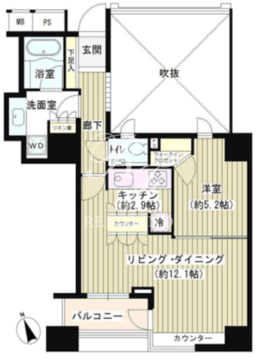 グランスイート虎ノ門 904 間取り図