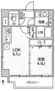 ルーツ両国 401 間取り図