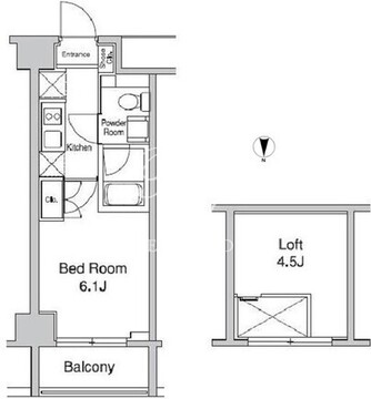 プラウドフラット蒲田2 1504 間取り図