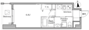 レジディア蒲田2 502 間取り図
