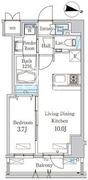 スタイリオ渋谷南平台 306 間取り図