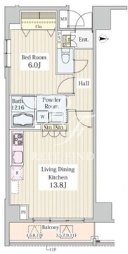 ヒュペリオン東陽町 1101 間取り図