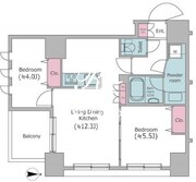 クレヴィアリグゼ日暮里 301 間取り図