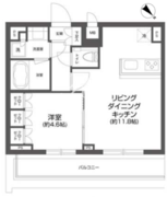 グランパセオ四谷若葉 502 間取り図