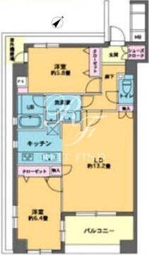 カスタリア人形町 1201 間取り図