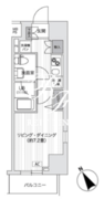 プライマル五反田 801 間取り図