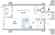 ガーデニエール砧レジデンス 417 間取り図