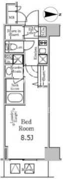 レジディア千駄木 506 間取り図